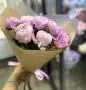 Букет из 9 розовых пионов 